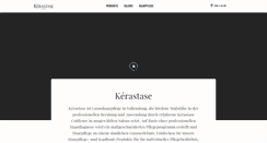 Desktop Screenshot of kerastase.de